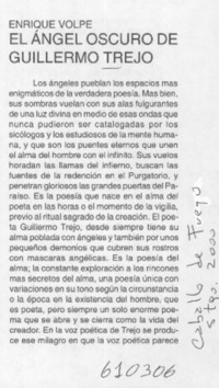 El ángel oscuro de Guillermo Trejo  [artículo] Enrique Volpe