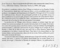 Para la interpretación del teatro como contrucción visual