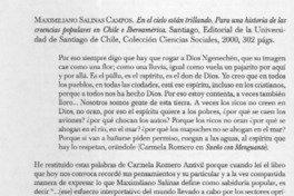 En el cielo están trillando  [artículo] Sonia Montecino Aguirre