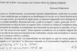 Testigo de todo  [artículo] Eleonora Finkelstein