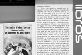 Un muchacho del siglo XX