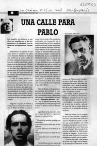 Una calle para Pablo  [artículo]