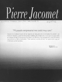 Pierre Jacomet  [artículo] Patricio Heim