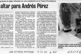 Un altar para  [artículo] M. S.