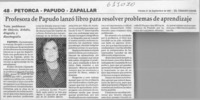 Profesora de Papudo lanzó libro para resolver problemas de aprendizaje  [artículo]