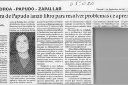 Profesora de Papudo lanzó libro para resolver problemas de aprendizaje  [artículo]