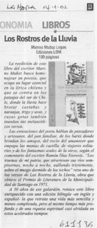 Los rostros de la lluvia  [artículo]
