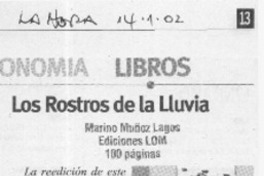 Los rostros de la lluvia  [artículo]