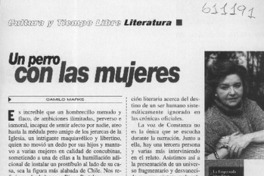 Un perro con las mujeres  [artículo] Camilo Marks