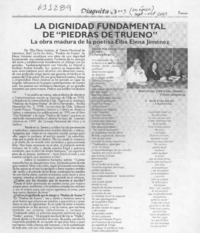 La dignidad fundamental de "Piedras de trueno"  [artículo]