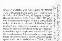 Caleta tortel y su isla de los muertos  [artículo] Mateo Martinic B.