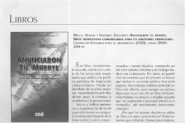 Anunciaron tu muerte