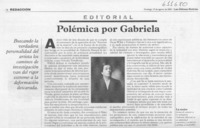 Polémica por Gabriela  [artículo]