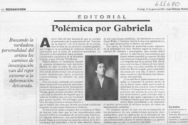Polémica por Gabriela  [artículo]