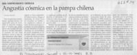 Angustia cósmica en la pampa chilena