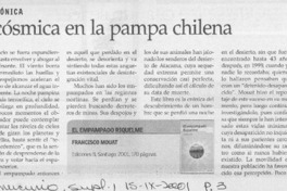 Angustia cósmica en la pampa chilena