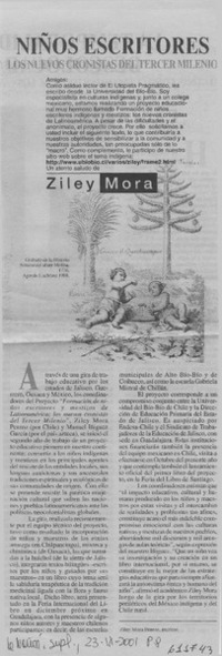 Niños escritores  [artículo]
