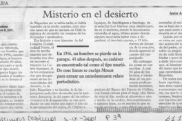 Misterio en el desierto