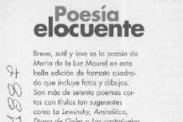 Poesía elocuente  [artículo]
