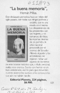 "La buena memoria"  [artículo]