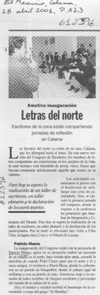 Letras del norte  [artículo]