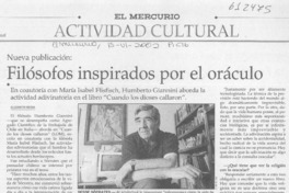 Filósofos inspirados por el oráculo  [artículo] Elizabeth Neira