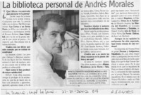 La biblioteca personal de Andrés Morales  [artículo]