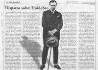 Disparos sobre Huidobro