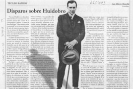 Disparos sobre Huidobro