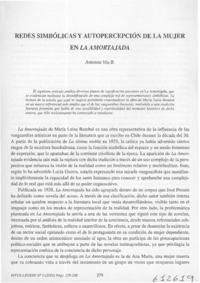 Redes simbólicas y autopercepción de la mujer en La Amortajada  [artículo] Antonia Viu B.