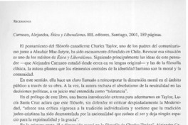 Ética y liberalismo  [artículo] Michelle Prain Brice