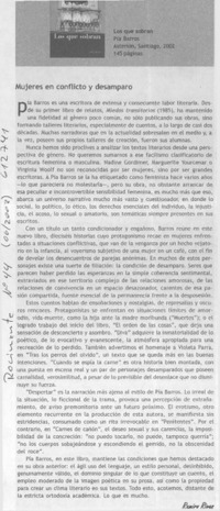 Mujeres en conflicto y desamparo  [artículo] Ramiro Rivas