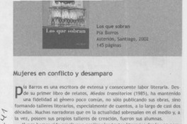 Mujeres en conflicto y desamparo  [artículo] Ramiro Rivas