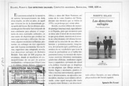 Los detectives salvajes  [artículo] Ignacio De Ferari