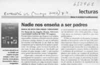 Nadie nos enseña a ser padres  [artículo]