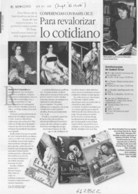 Para revalorizar lo cotidiano  [artículo]