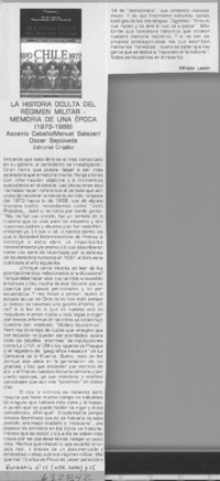 La historia oculta del régimen militar