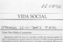 César Díaz-Muñoz Cormatches  [artículo] Marcelo Cibie Paolinelli