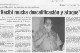 "Recibí mucha descalificación y ataque"  [artículo] Tamara Corales