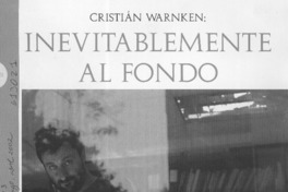 Inevitablemente al fondo  [artículo] Catalina Darraidou <y> Catalina Jaramillo