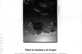 Talca la clasista y el origen  [artículo]