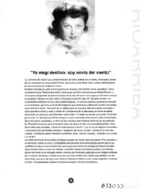 "Ya elegí destino, soy novia del viento"  [artículo]