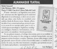 Almanaque teatral  [artículo] Luis Rodríguez