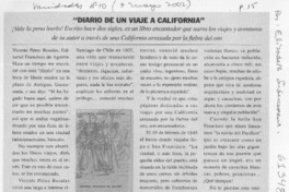 "Diario de un viaje a California"  [artículo] Elizabeth Subercaseaux