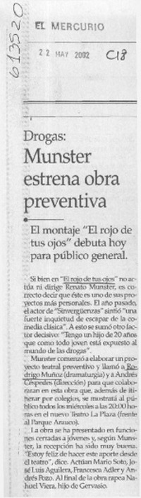 Munster estrena obra preventiva  [artículo]