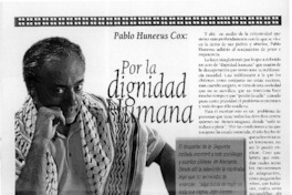 Por la dignidad humana  [artículo]