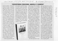 "Escritoras chilenas, novela y cuento"  [artículo] Elizabeth Subercaseaux