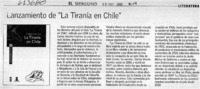 Lanzamiento de "La Tiranía en Chile"  [artículo]