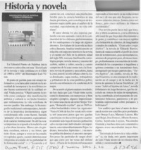 Historia y novela  [artículo]