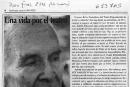 Una vida por el teatro  [artículo] PF